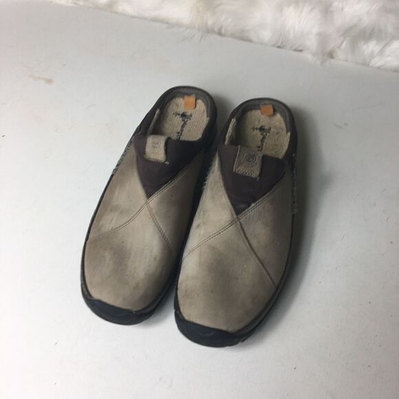 Timberland women khaki suede Mules size 11 - Picture 2 of 8